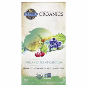 Home garden of life, organics,有機植物鈣,180 片全素片