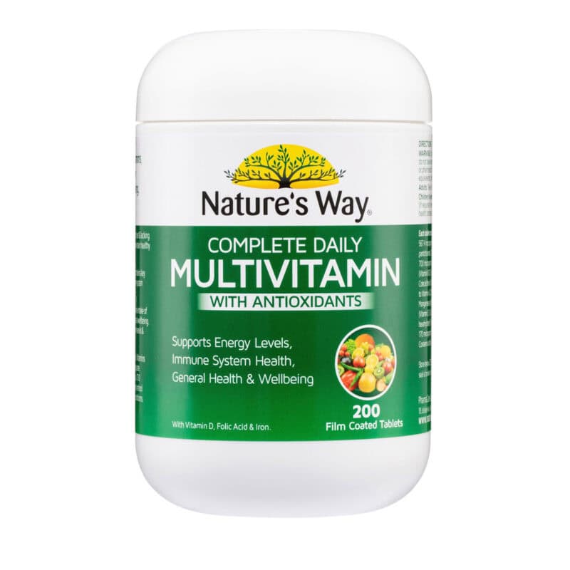 nature's way 複合多種維他命加抗氧化劑 200粒 （exp 2027年）[平行進口]