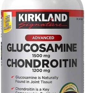 kirkland 特效葡萄糖胺 1500mg + 含軟骨素1200mg (升級配方) 關節健康補充劑 280粒 / advanced glucosamine + chondroitin