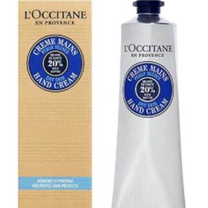 歐舒丹乳木果潤手霜150ml，包裝與管身設計清晰可見.