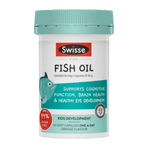 swisse kids fish oil 兒童無腥味魚油咀嚼軟膠囊 60片（平行進口產品）