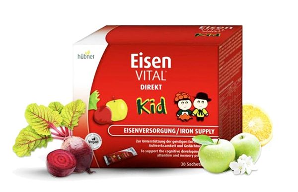 hübner德國郝柏娜 eisen vital kid 兒童便攜補鐵口服液 30條 hübner德國郝柏娜 eisen vital kid 兒童便攜補鐵口服液 30條