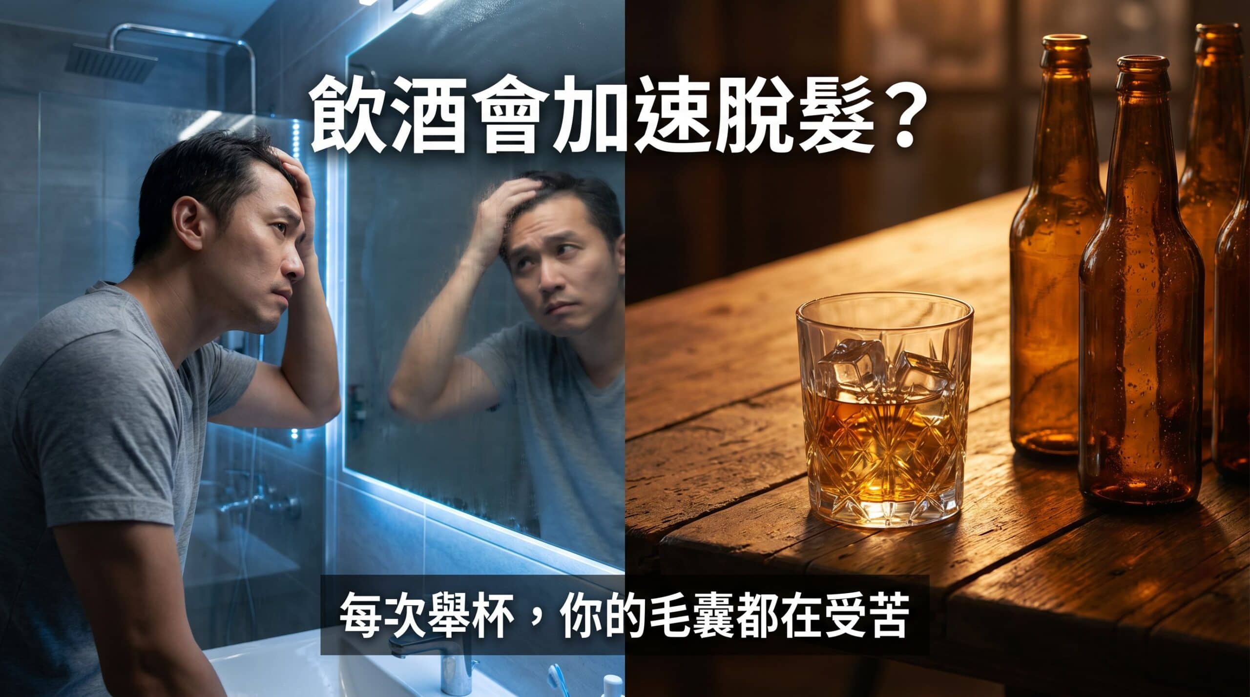 酒精會加速脫髮？飲酒對毛囊的影響