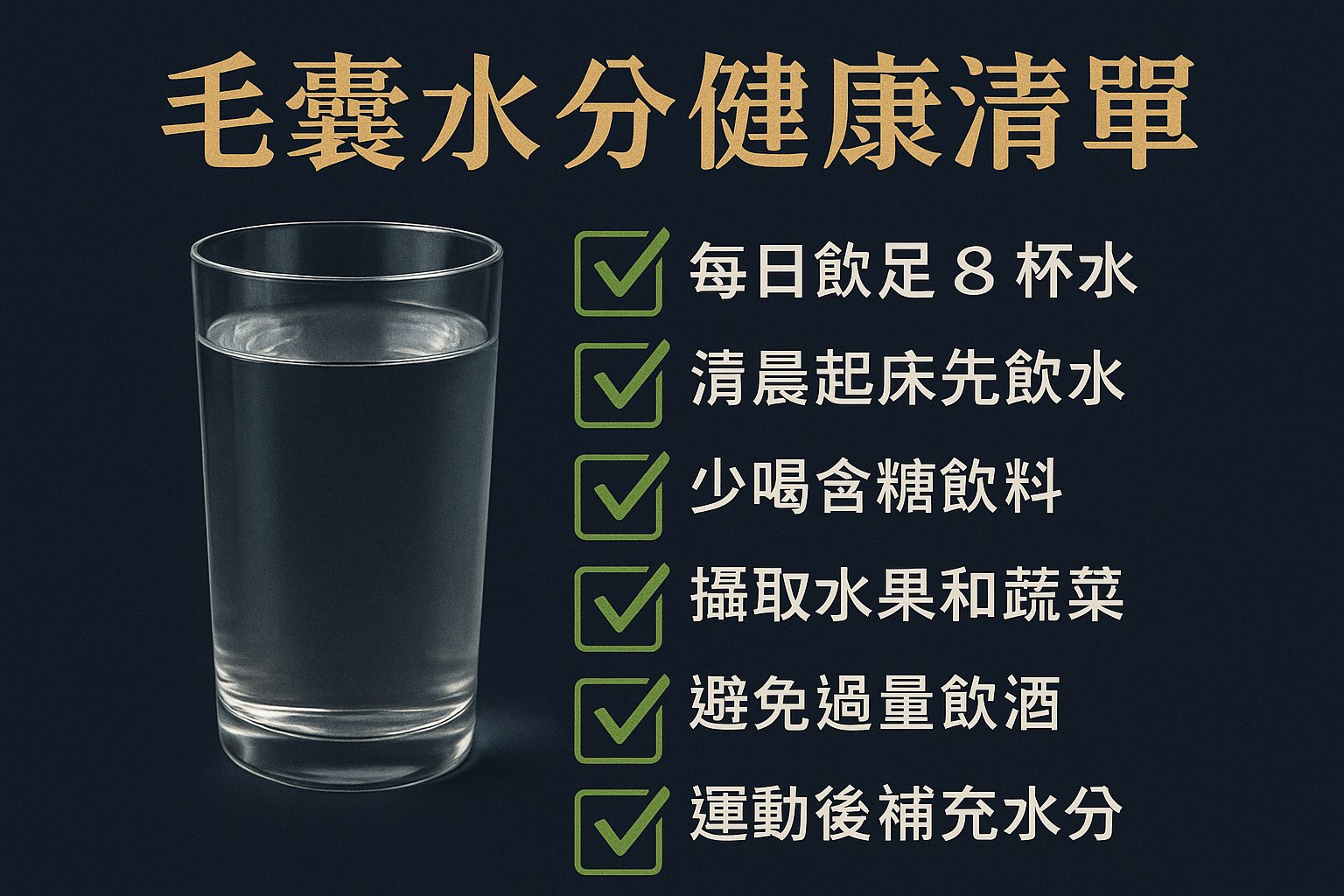 毛囊水分健康清單：6 個每日好習慣