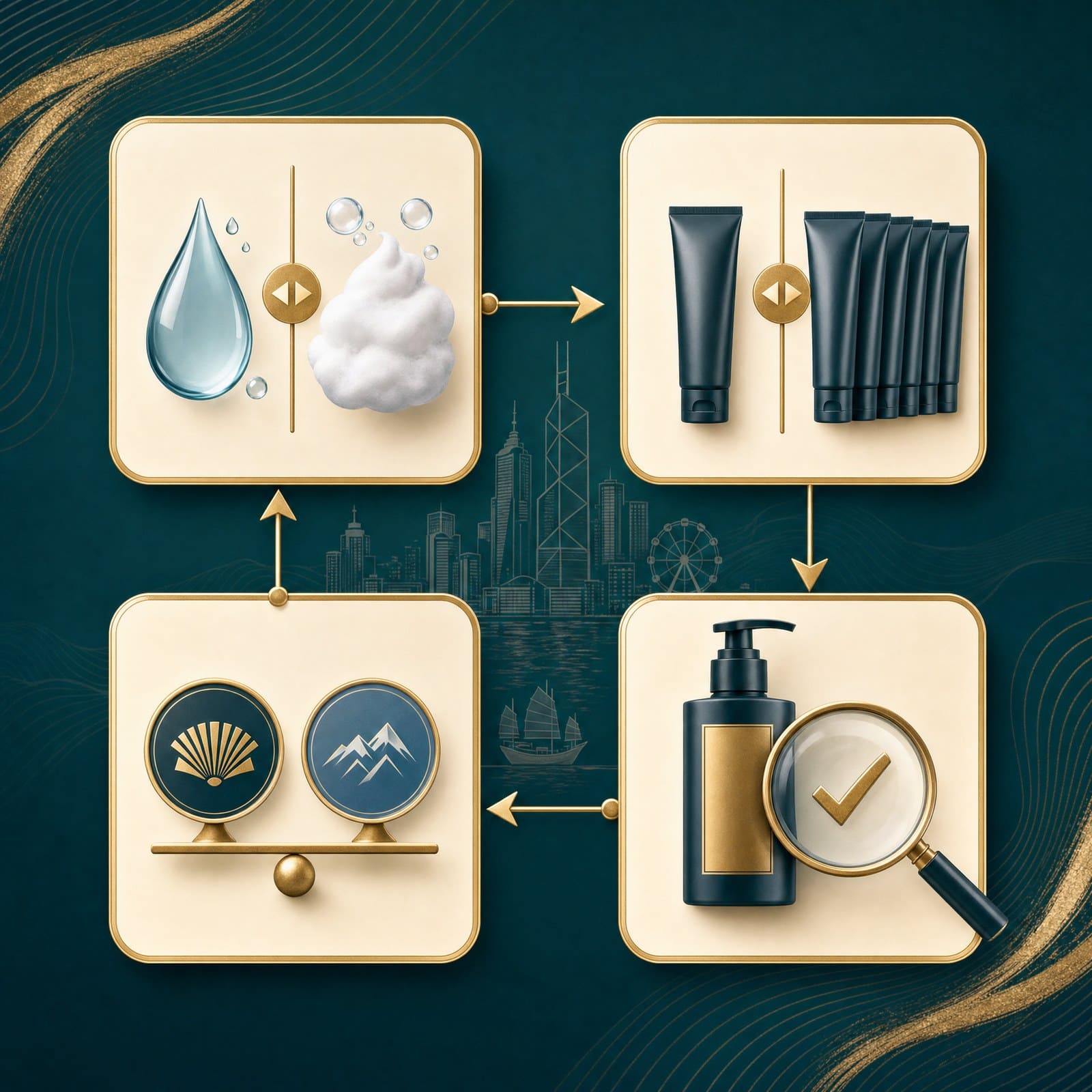 Kirkland 與 ROGAINE 5% Minoxidil 四步選購流程圖